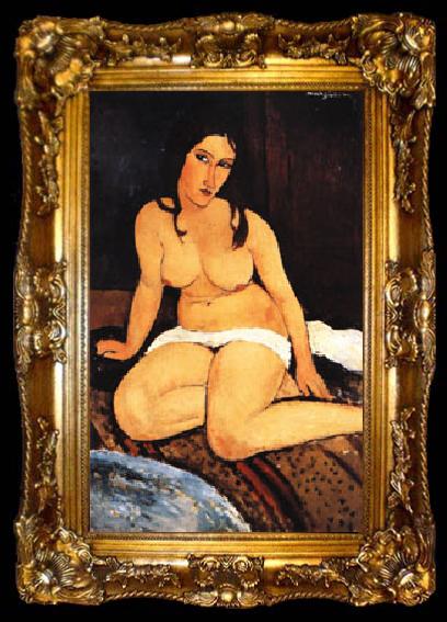 framed  Amedeo Modigliani Draped Nude, ta009-2